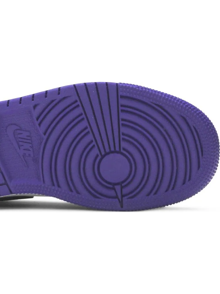 Кроссовки Air Jordan 1 Low GS Court — изображение 5 из 8, фиолетовый