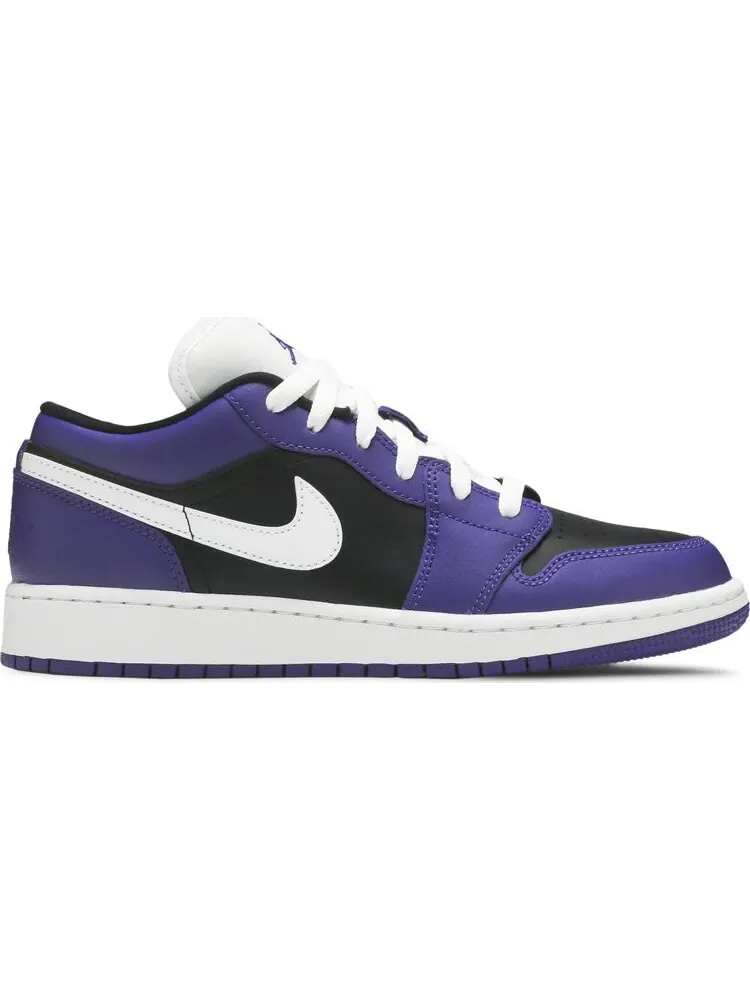 Кроссовки Air Jordan 1 Low GS Black Court Purple — изображение 1 из 8, фиолетовый