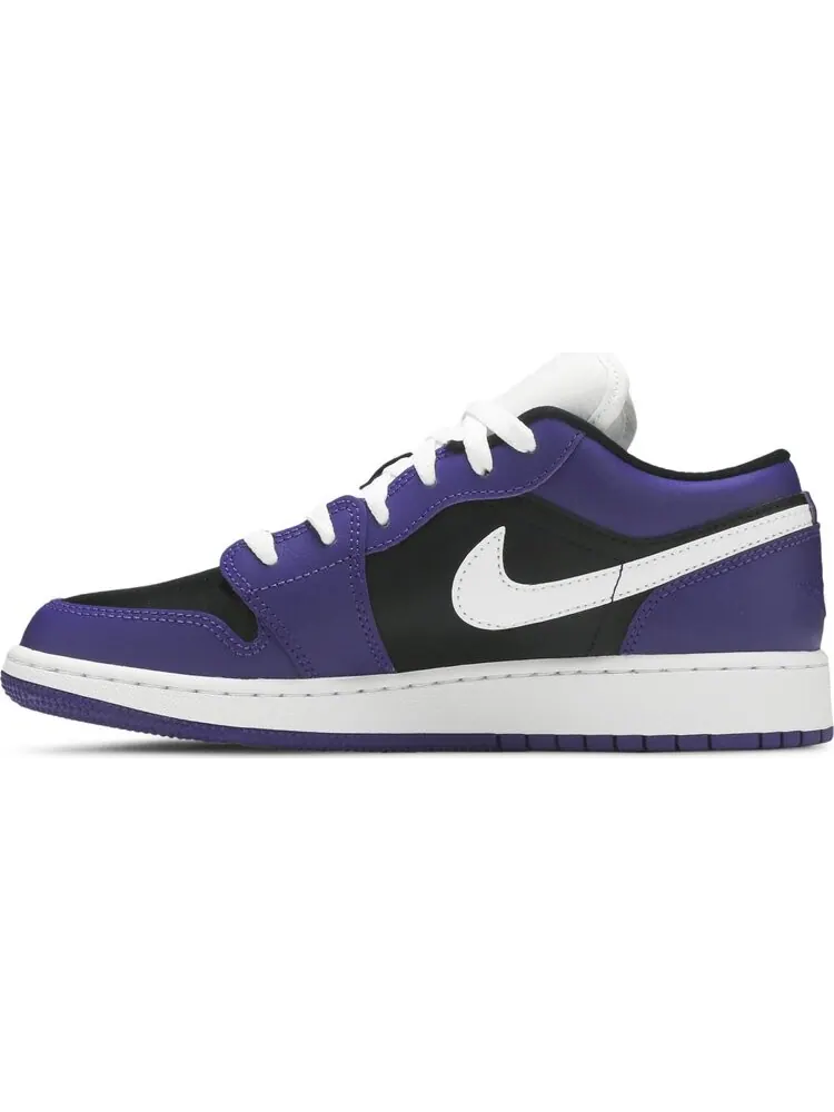 Кроссовки Air Jordan 1 Low GS Black Court Purple — изображение 3 из 8, фиолетовый