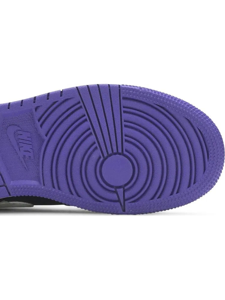 Кроссовки Air Jordan 1 Low GS Black Court Purple — изображение 5 из 8, фиолетовый