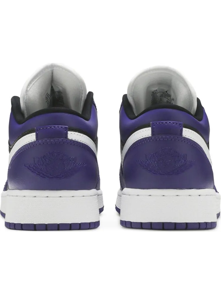 Кроссовки Air Jordan 1 Low GS Black Court Purple — изображение 6 из 8, фиолетовый
