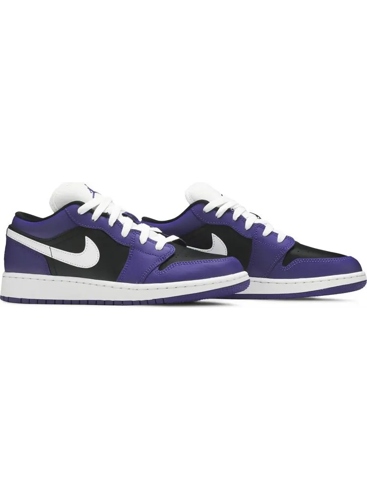 Кроссовки Air Jordan 1 Low GS Black Court Purple — изображение 8 из 8, фиолетовый