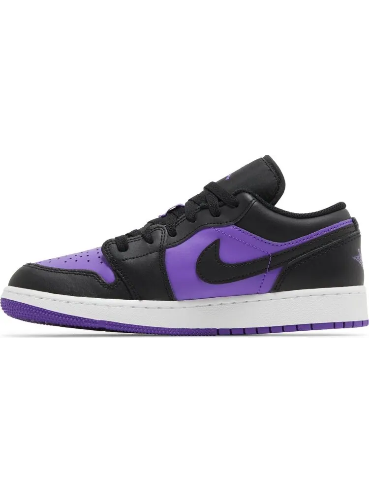 Кроссовки Air Jordan 1 Low GS 'Purple Venom' — изображение 3 из 4, фиолетовый