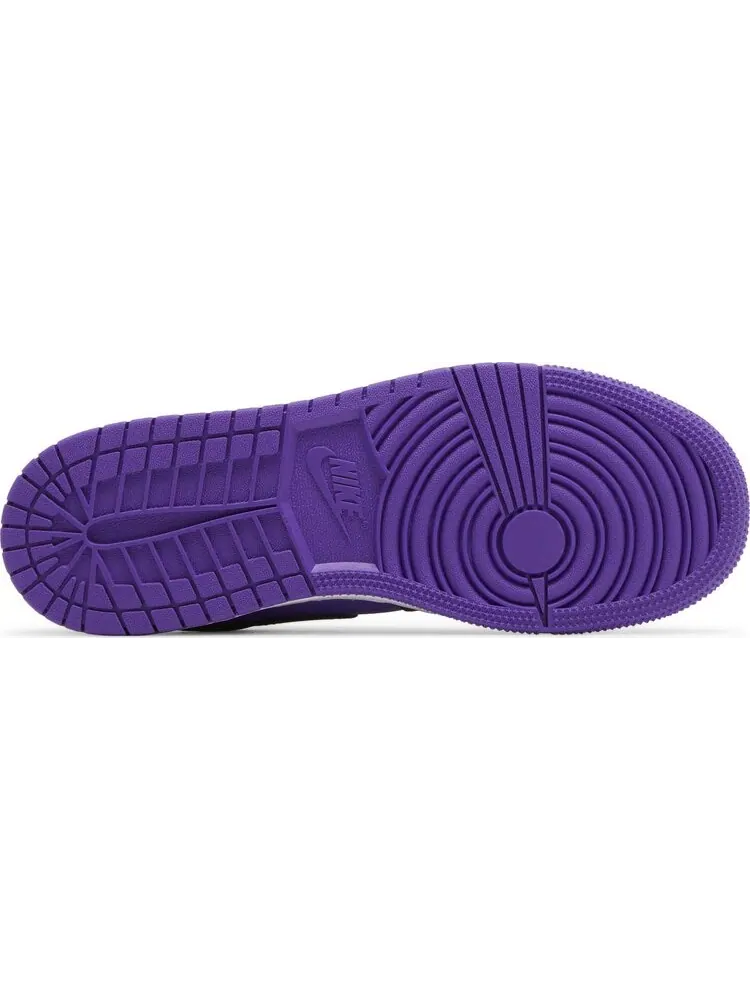 Кроссовки Air Jordan 1 Low GS 'Purple Venom' — изображение 4 из 4, фиолетовый