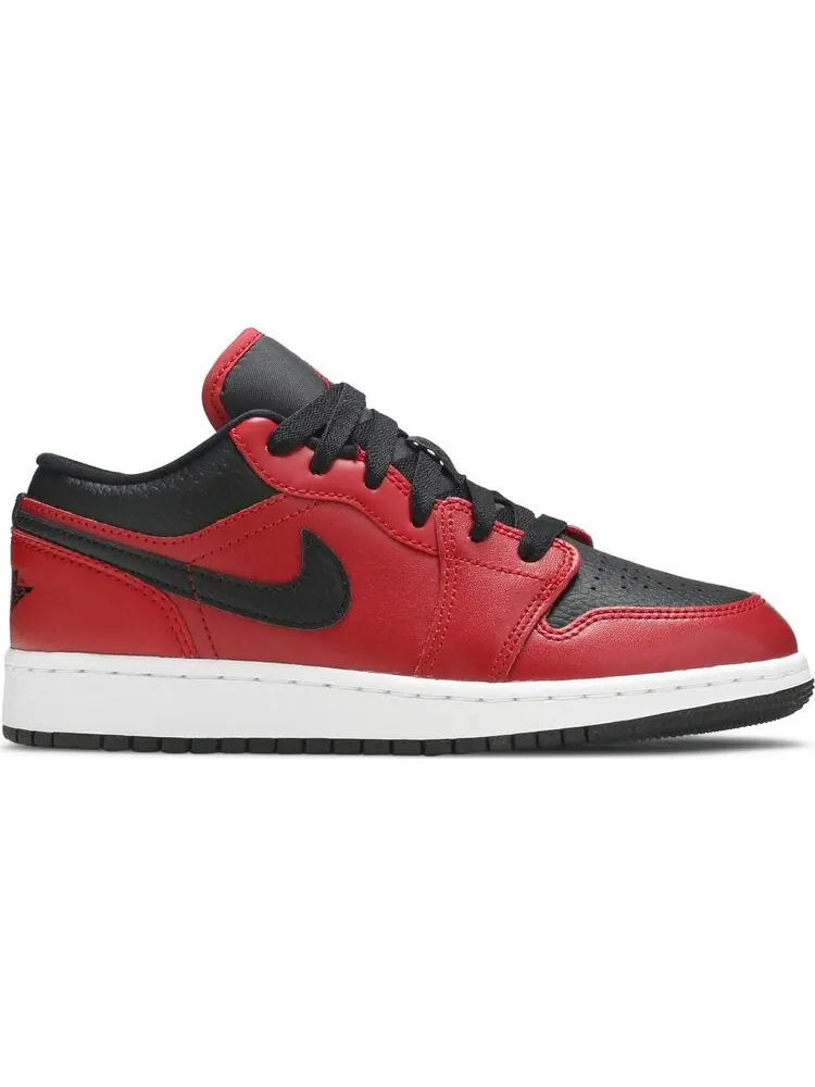 Кроссовки Air Jordan 1 Low GS Reverse Bred — изображение 1 из 8, белый красный