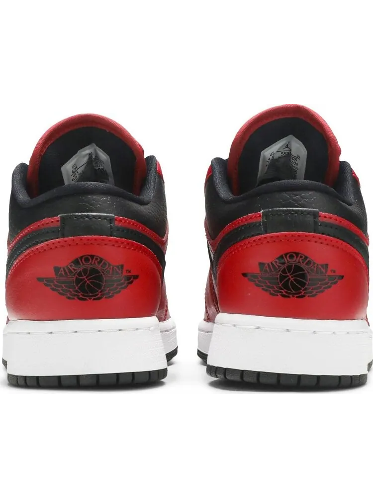 Кроссовки Air Jordan 1 Low GS Reverse Bred — изображение 6 из 8, белый красный