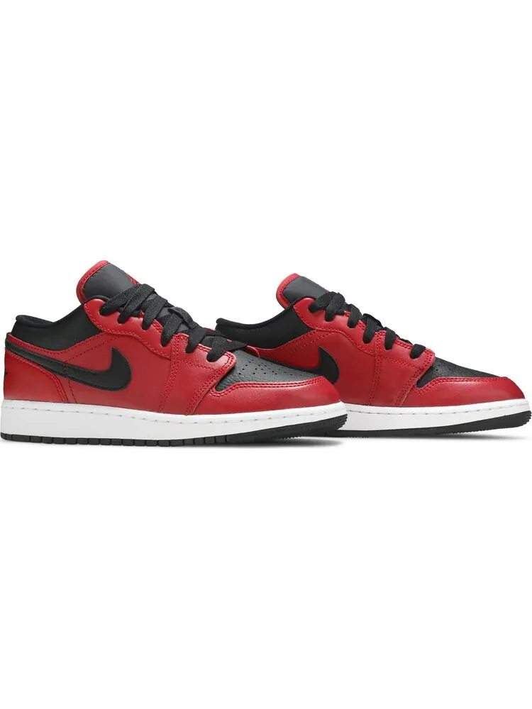Кроссовки Air Jordan 1 Low GS Reverse Bred — изображение 8 из 8, белый красный