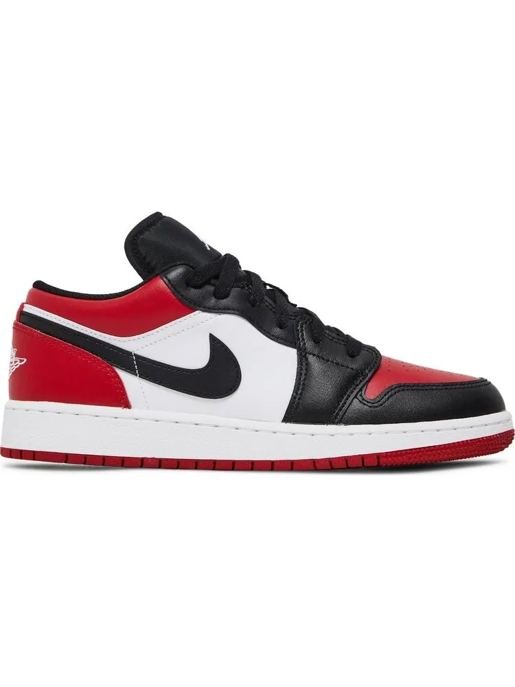Кроссовки Air Jordan 1 Low GS Bred Toe — изображение 1 из 8, красный