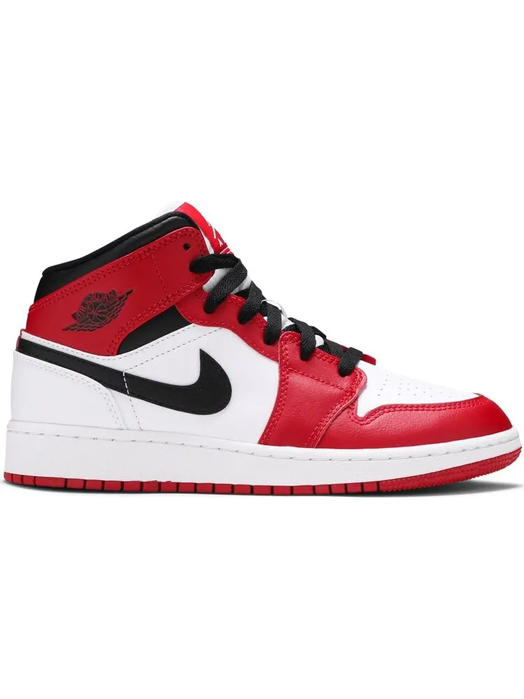 Кроссовки Air Jordan 1 Mid GS Chicago — изображение 1 из 8, красный