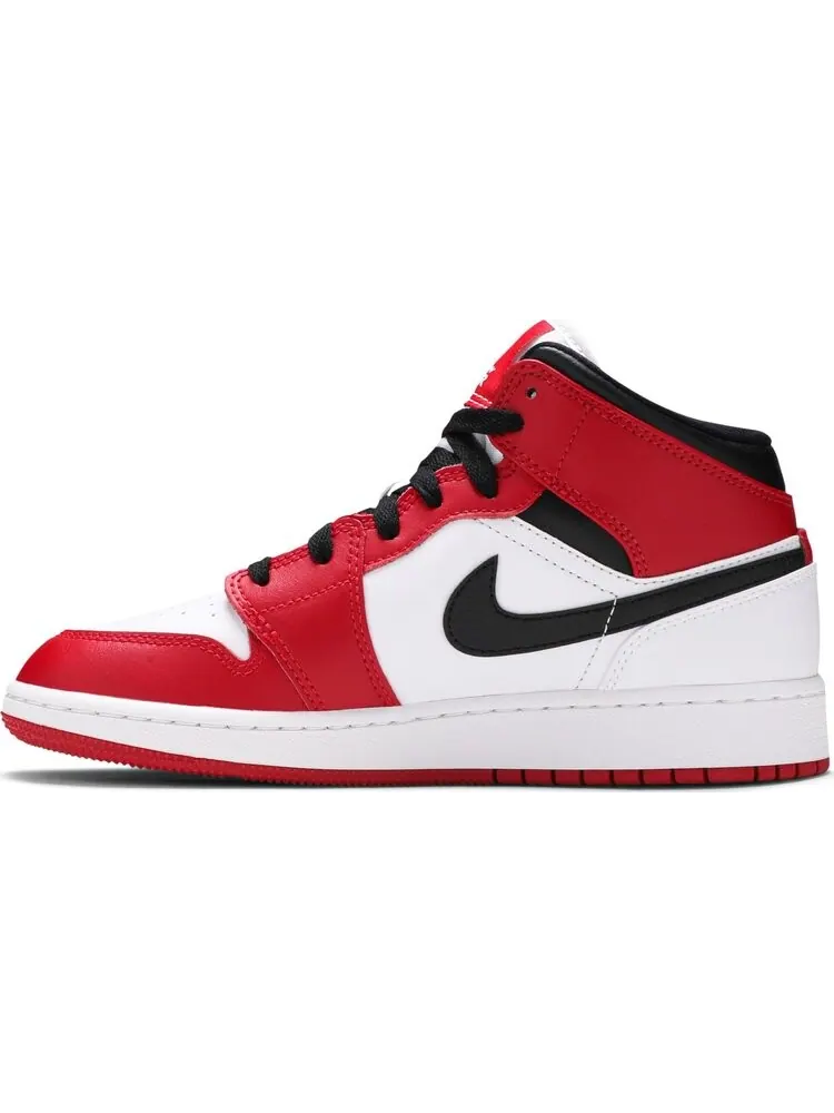 Кроссовки Air Jordan 1 Mid GS Chicago — изображение 3 из 8, красный