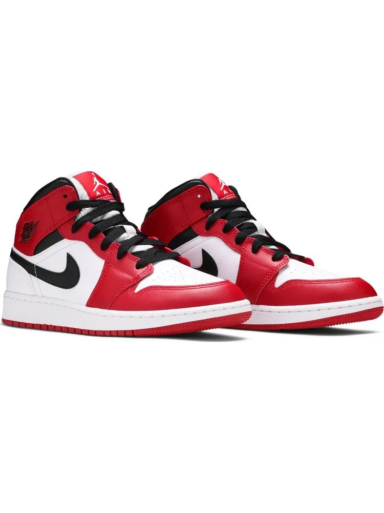 Кроссовки Air Jordan 1 Mid GS Chicago — изображение 8 из 8, красный