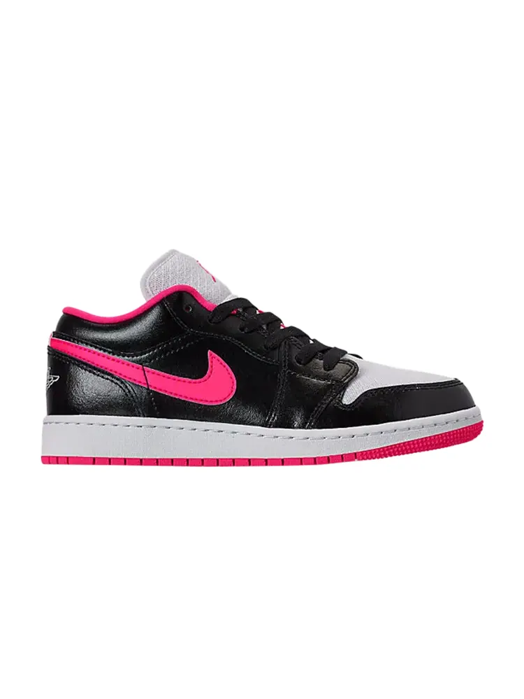 Кроссовки Air Jordan 1 Low GS 'Black Hyper Pink' — изображение 1 из 1, черный