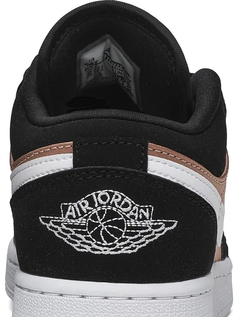 Кроссовки Air Jordan 1 Low GS White Rose Gold — изображение 7 из 8, золото