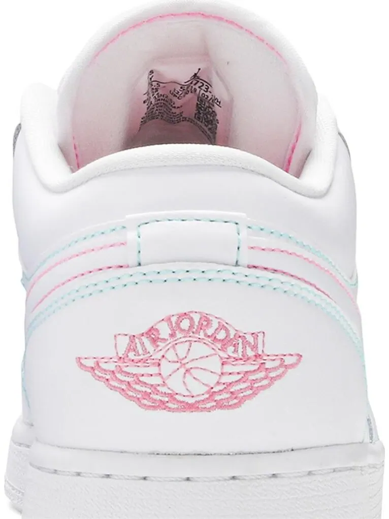 Кроссовки Air Jordan 1 Low GS Aurora Green — изображение 7 из 8, белый
