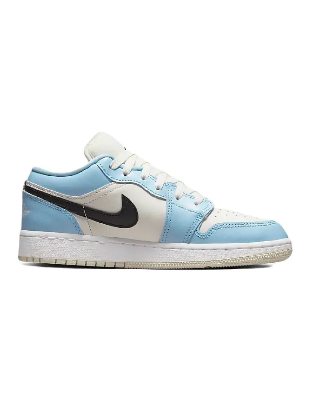 Кроссовки Nike Air Jordan 1 Low OG — изображение 5 из 8, черный/голубой/бежевый