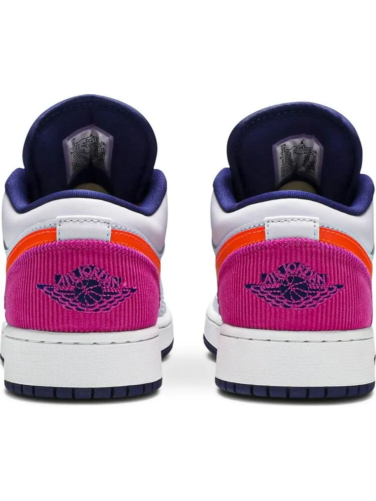 Кроссовки Air Jordan 1 Low GS Fire Pink Hyper Crimson — изображение 6 из 8, белый