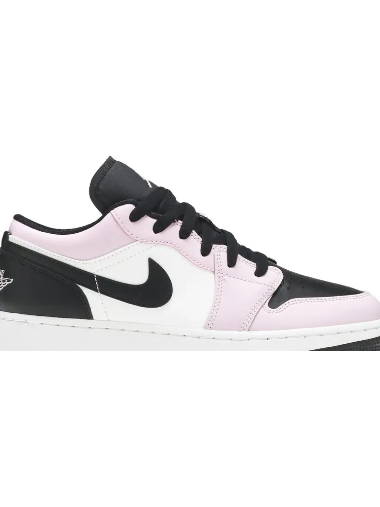 Кроссовки Air Jordan 1 Low GS Light Arctic — изображение 2 из 8, черный розовый