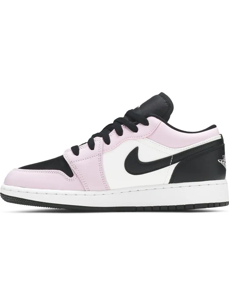 Кроссовки Air Jordan 1 Low GS Light Arctic — изображение 3 из 8, черный розовый