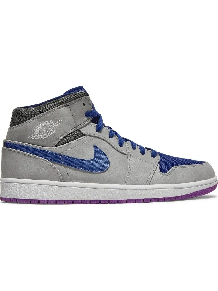 Кроссовки Air Jordan 1 Mid Matte Silver Purple — изображение 1 из 8, серебряный