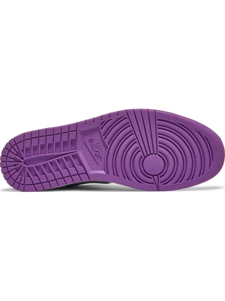 Кроссовки Air Jordan 1 Mid Matte Silver Purple — изображение 4 из 8, серебряный