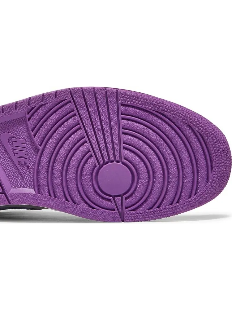 Кроссовки Air Jordan 1 Mid Matte Silver Purple — изображение 5 из 8, серебряный