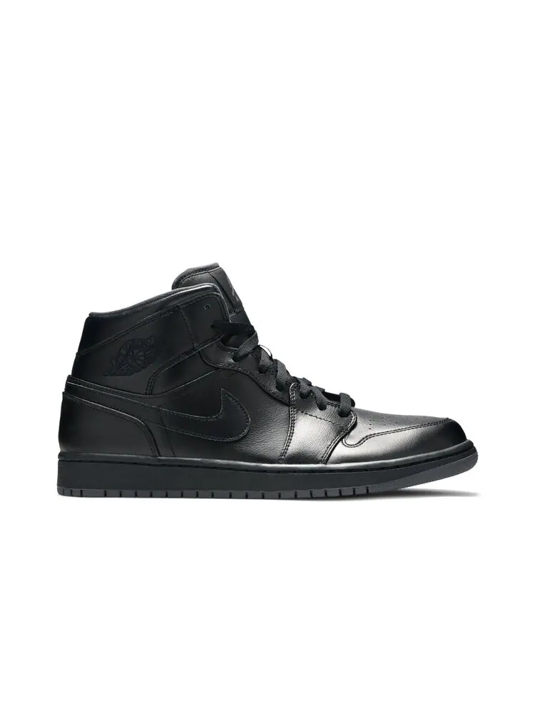 Кроссовки Air Jordan 1 Mid 'Black' — изображение 1 из 4, черный