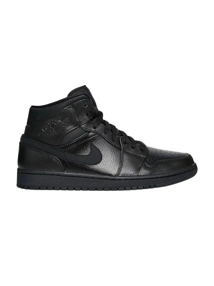Кроссовки Air Jordan 1 Mid 'Black' — изображение 1 из 4, черный