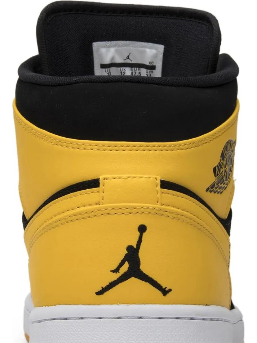 Кроссовки Air Jordan 1 Retro Mid New Love 2017 — изображение 7 из 8, желтый