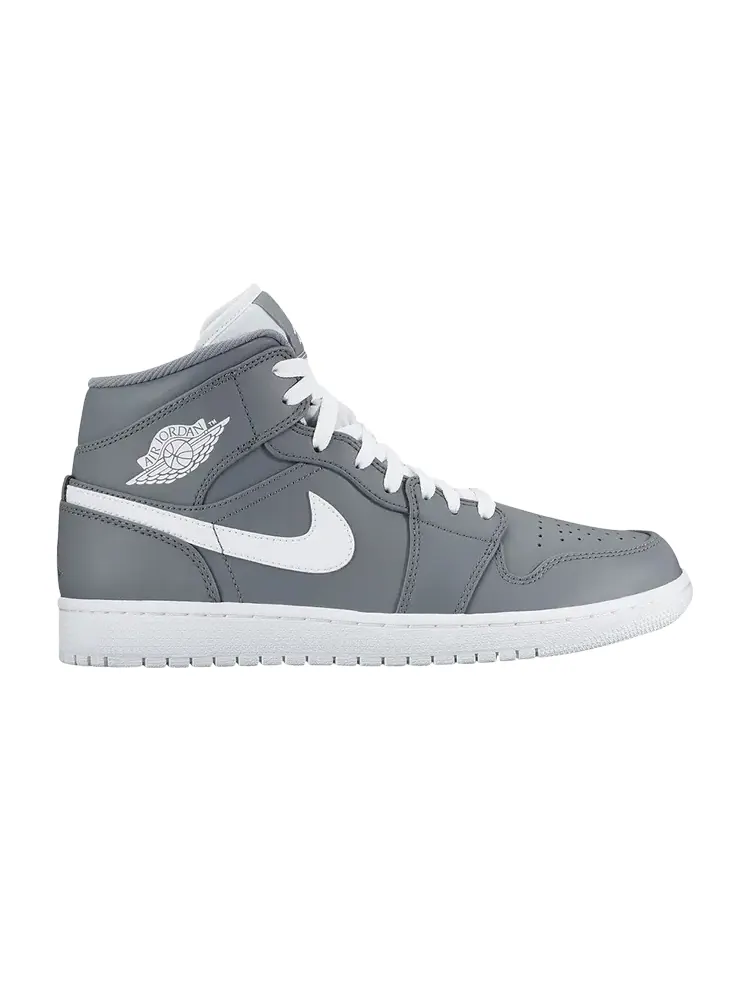Кроссовки Air Jordan 1 Mid 'Cool Grey' — изображение 1 из 1, серый