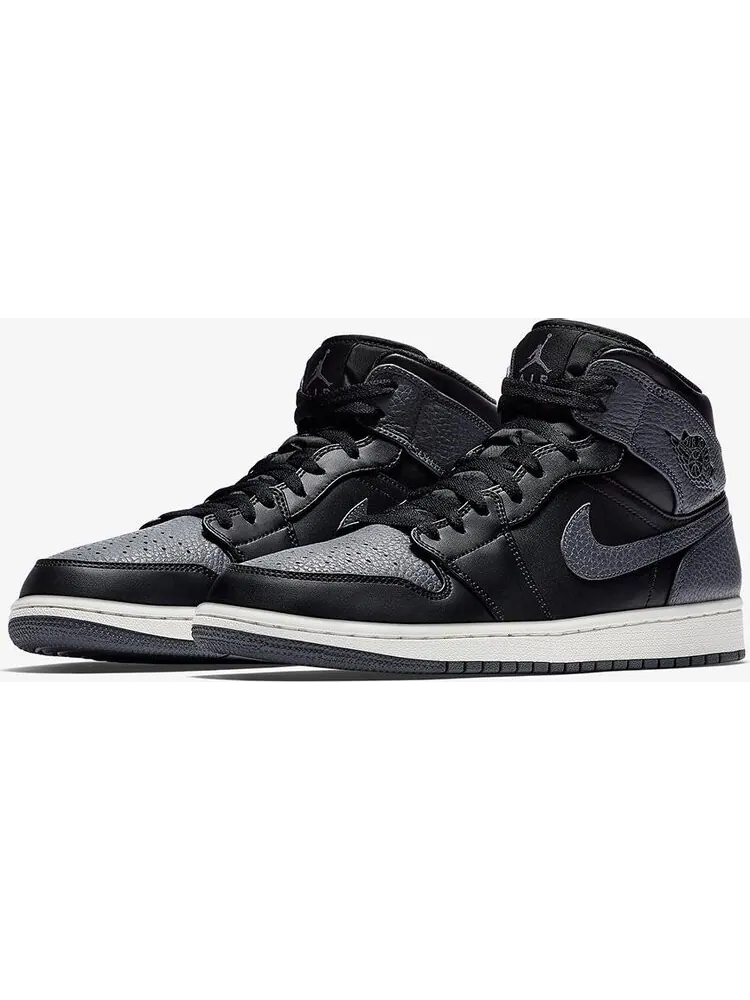 Кроссовки Air Jordan 1 Mid Dark Grey — изображение 1 из 6, черный