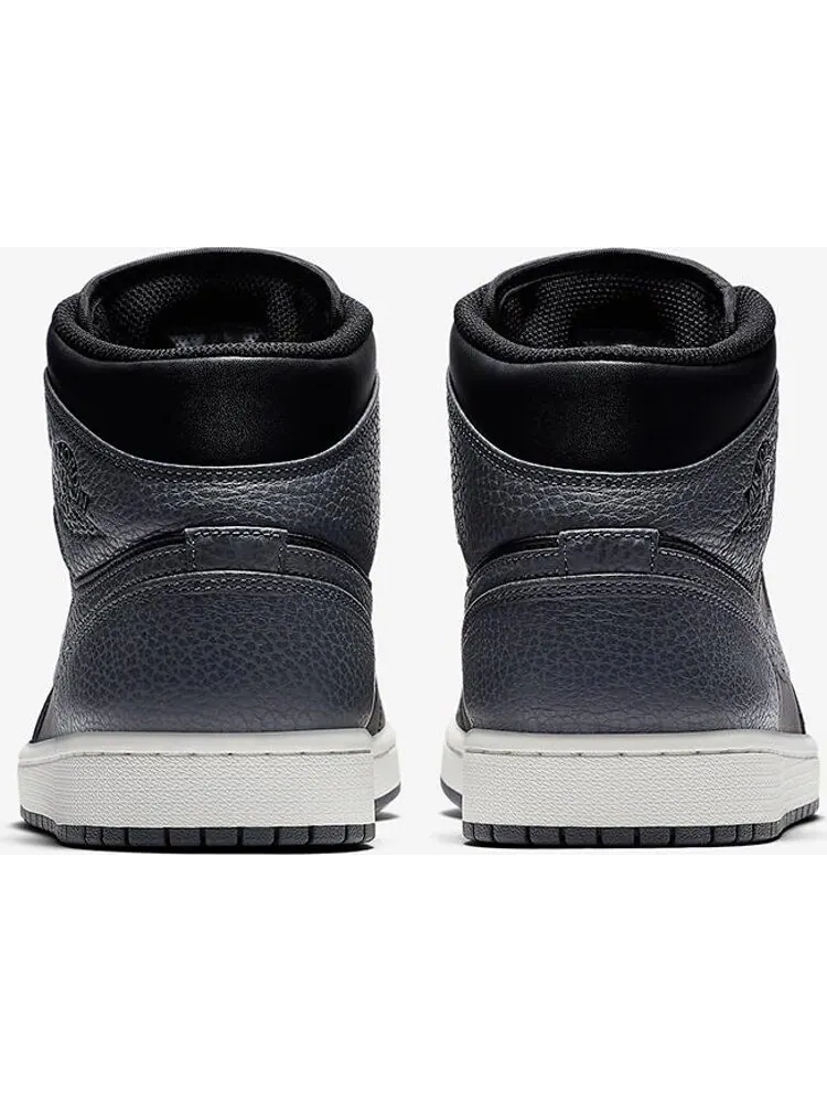 Кроссовки Air Jordan 1 Mid Dark Grey — изображение 5 из 6, черный