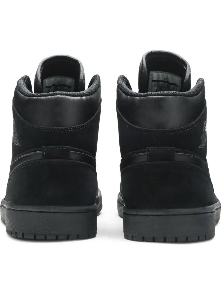 Кроссовки Air Jordan 1 Mid Black — изображение 6 из 8, черный