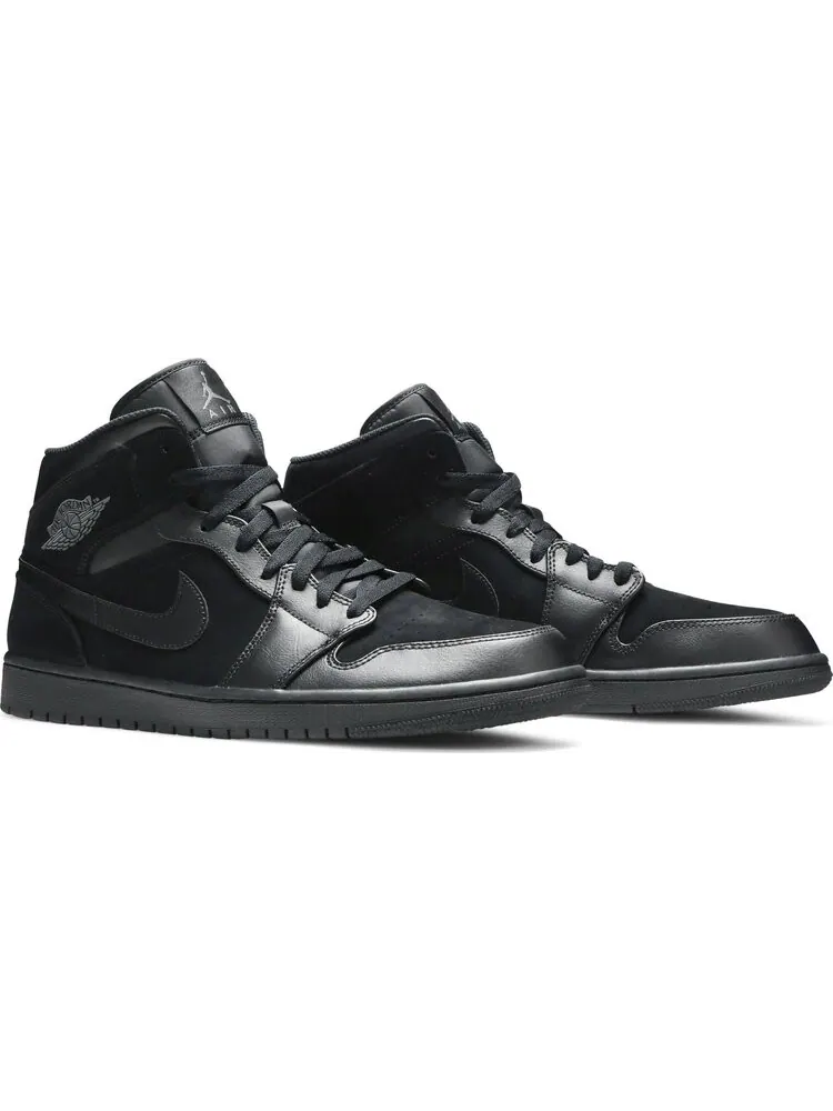 Кроссовки Air Jordan 1 Mid Black — изображение 8 из 8, черный