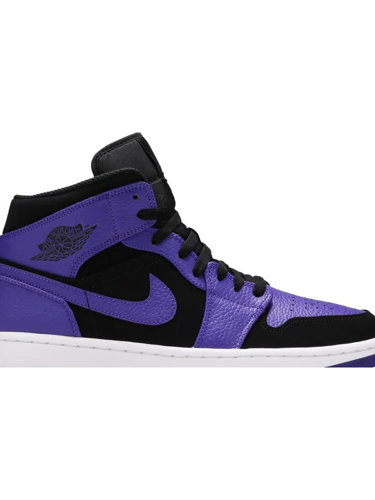 Кроссовки Air Jordan 1 Mid Dark Concord — изображение 2 из 8, фиолетовый