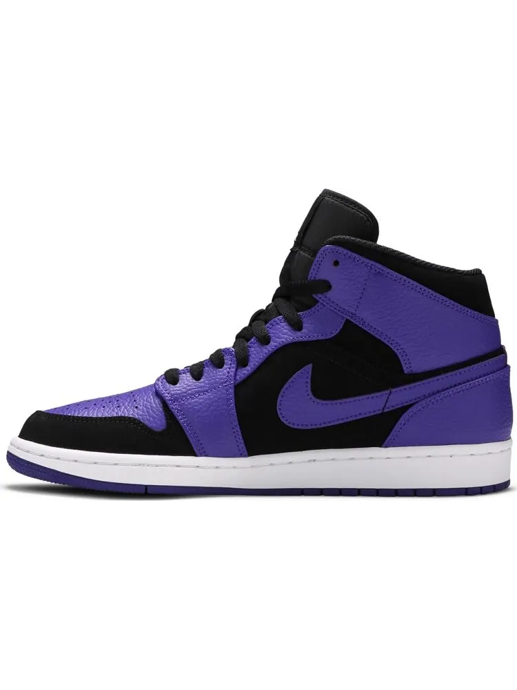 Кроссовки Air Jordan 1 Mid Dark Concord — изображение 3 из 8, фиолетовый