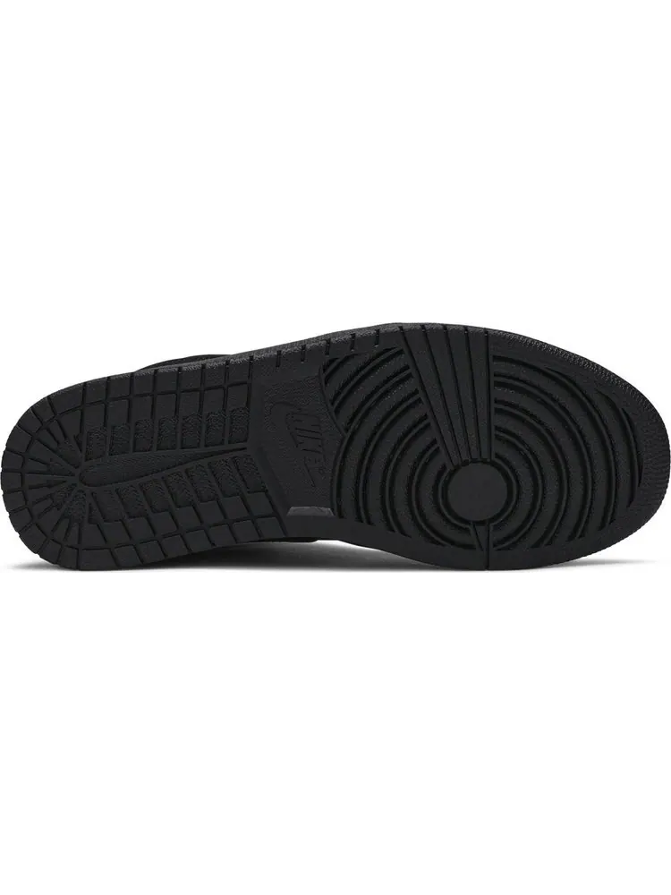 Кроссовки Air Jordan 1 Mid Triple Black Suede — изображение 4 из 8, черный
