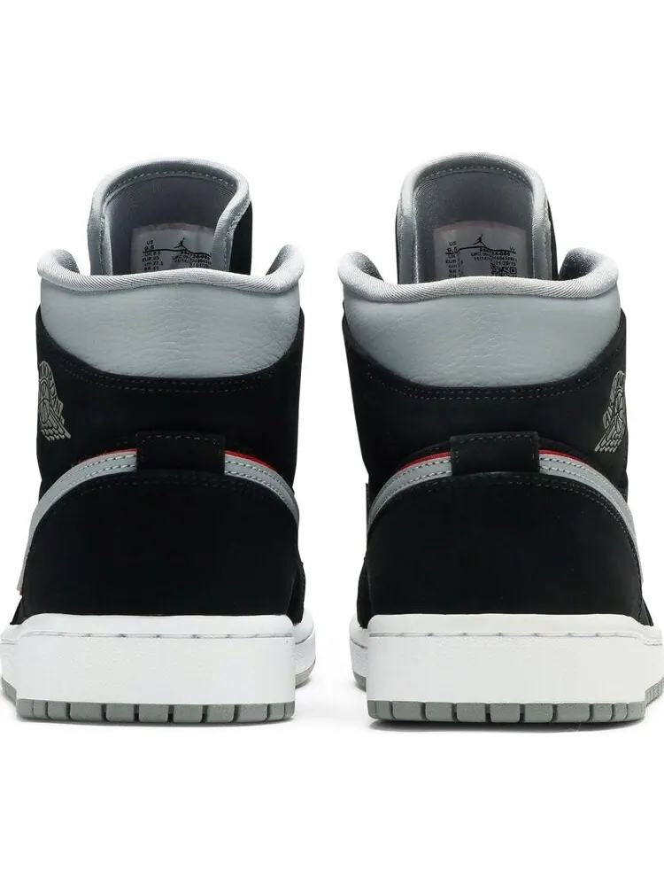 Кроссовки Air Jordan 1 Mid Black Grey — изображение 6 из 8, черный