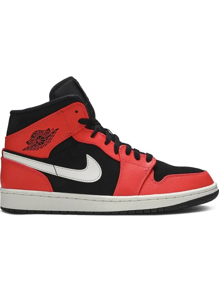Кроссовки Air Jordan 1 Retro Mid Infrared 23 — изображение 1 из 8, красный