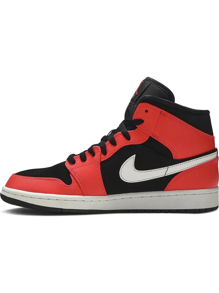 Кроссовки Air Jordan 1 Retro Mid Infrared 23 — изображение 3 из 8, красный