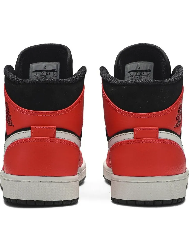 Кроссовки Air Jordan 1 Retro Mid Infrared 23 — изображение 6 из 8, красный