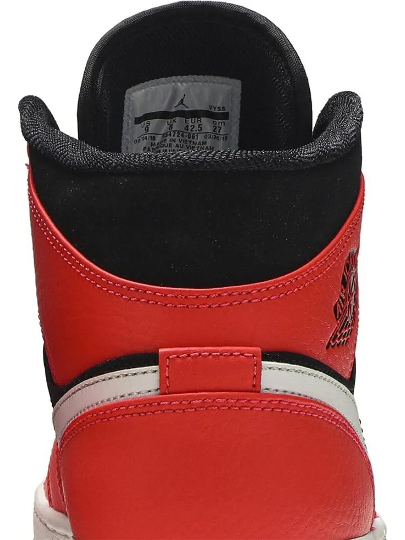 Кроссовки Air Jordan 1 Retro Mid Infrared 23 — изображение 7 из 8, красный
