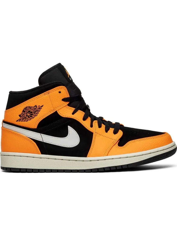 Кроссовки Air Jordan 1 Mid Black Cone — изображение 1 из 8, оранжевый