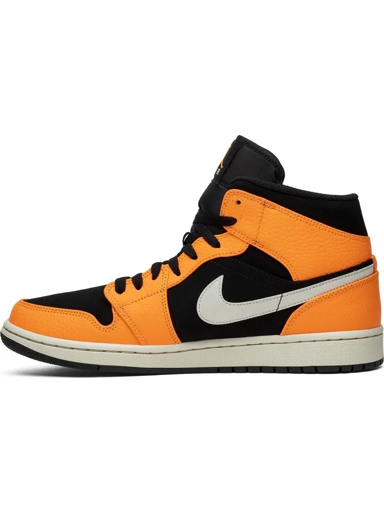 Кроссовки Air Jordan 1 Mid Black Cone — изображение 3 из 8, оранжевый