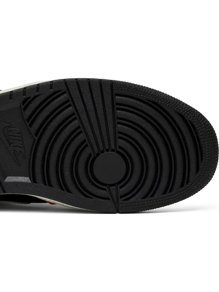 Кроссовки Air Jordan 1 Mid Black Cone — изображение 5 из 8, оранжевый