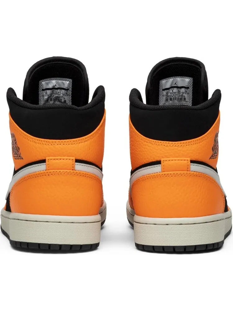 Кроссовки Air Jordan 1 Mid Black Cone — изображение 6 из 8, оранжевый