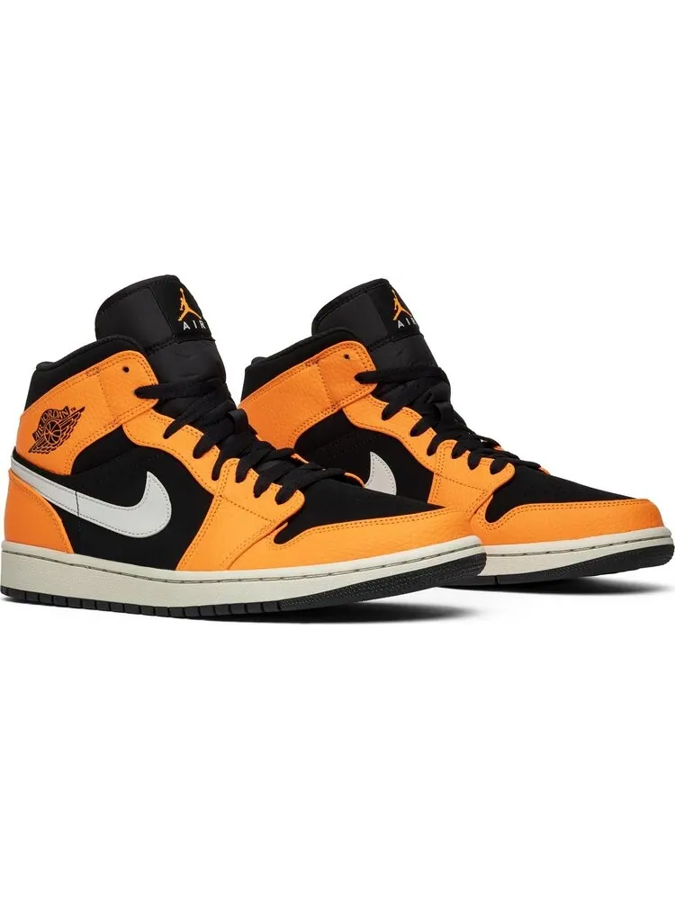 Кроссовки Air Jordan 1 Mid Black Cone — изображение 8 из 8, оранжевый