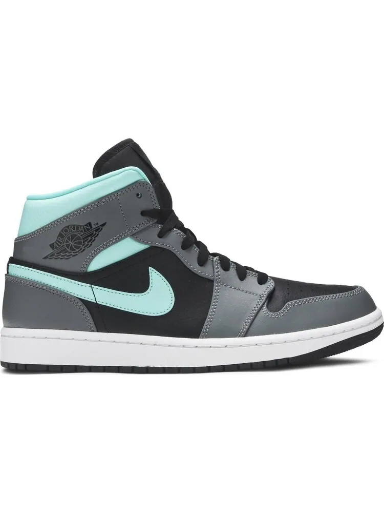 Кроссовки Air Jordan 1 Mid Grey Aqua — изображение 1 из 8, серый