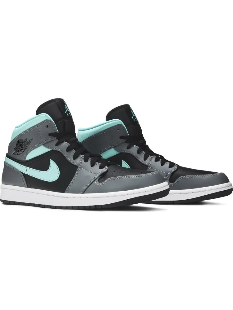 Кроссовки Air Jordan 1 Mid Grey Aqua — изображение 8 из 8, серый