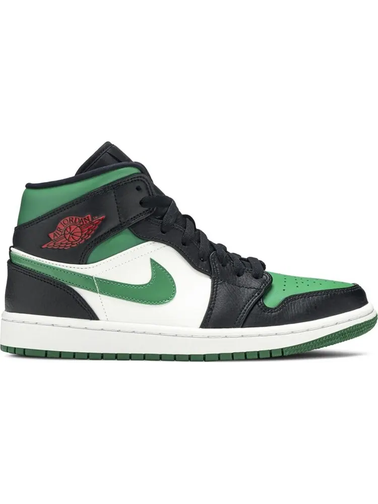 Кроссовки Air Jordan 1 Mid Pine — изображение 1 из 8, черный зеленый