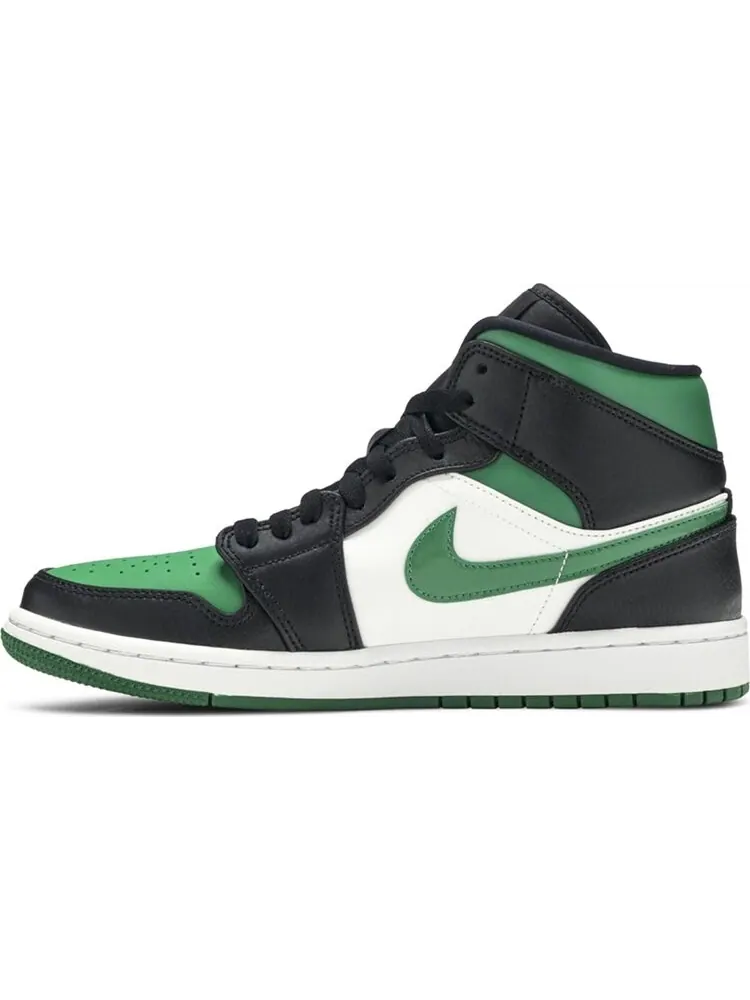 Кроссовки Air Jordan 1 Mid Pine — изображение 3 из 8, черный зеленый
